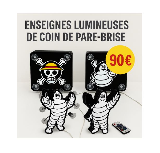 Plaque Lumineuse Camion Stick Olivier - Enseigne Décorative Scania Pour Pare-Brise 60x16 Cm