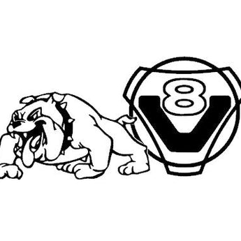 Stickers SCANIA bull dog v8 g