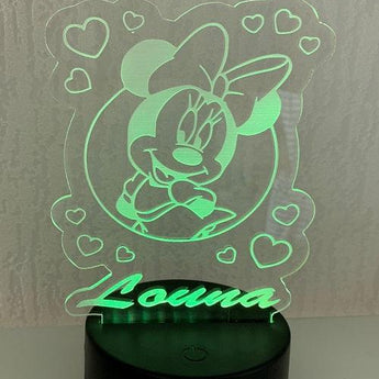 Socle lumineux mimi mouse