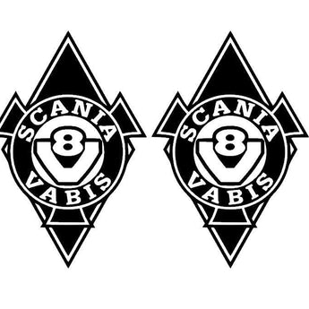 stickers losanges scania V8 Pedalier
