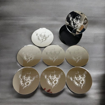 Dessous de Verre THUNDERDOME – Logo Gabber Gravé – Cadeau Electro Rave