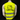 Gilet jaune Hello Kitty haute visibilité – Motif noir devant et dos