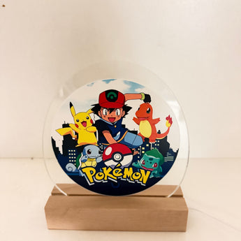 Lampe LED Pokémon Personnalisée – Décoration Lumineuse Gaming et Fun
