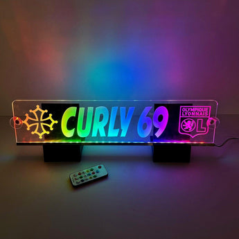 Plaque lumineuse camion gravée personnalisée – Enseigne LED pare-brise cabine