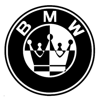 Sticker BMW logo avec couronne