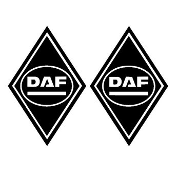 Sticker DAF – Losanges ovale