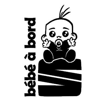 Sticker Seat bébé à bord (fille ou garçon)