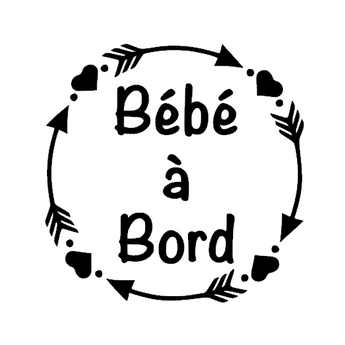 Stickers Bébé à bord rond