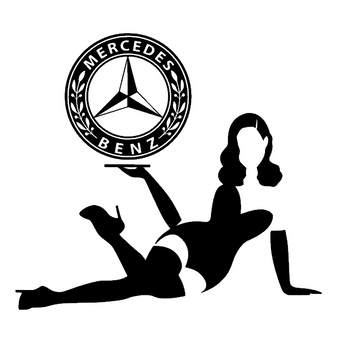 Stickers MERCEDES pin up 3