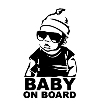 Stickers bébé à bord gangster garçon