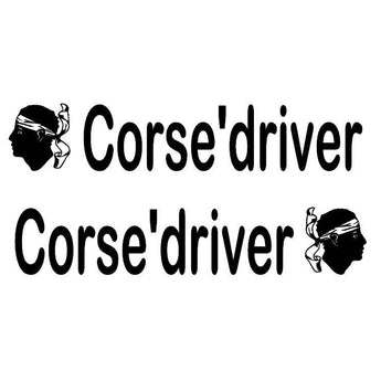 Décors de fenêtre camion CORSE DRIVER - Stick Olivier