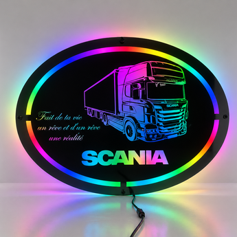 Fond de cabine camion LUMINEUX ovale SCANIA