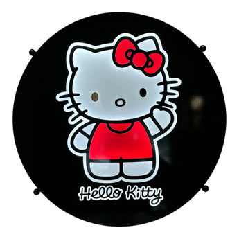 Fond de cabine lumineux Hello Kitty Plaque LED blanche pour camion 12V/24V