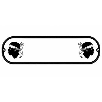 Plaque Lumineuse Camion Drapeau Corse Tête de Maure | LED 12V 24V USB | 50x14 cm