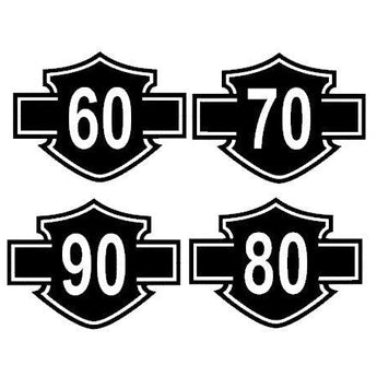 Sticker HARLEY disques limitation de vitesse