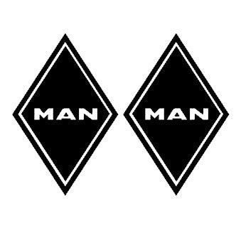 Sticker MAN losanges logo - Stick Olivier