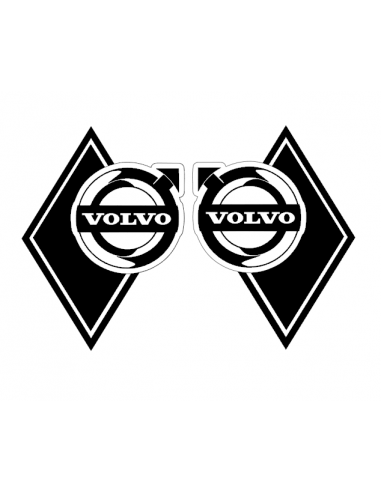 stickers Volvo losanges logo new décalé