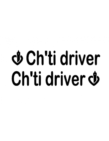 Stickers INTERCOOLER Ch'ti driver