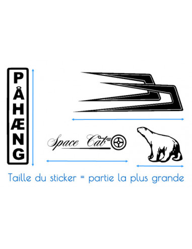 Stickers Demi logo Renault - Stickers camions