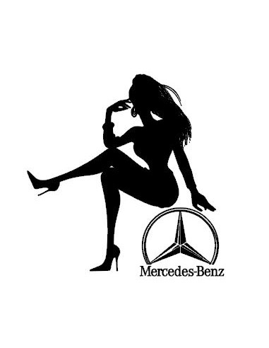 Stickers MERCEDES pin up 1