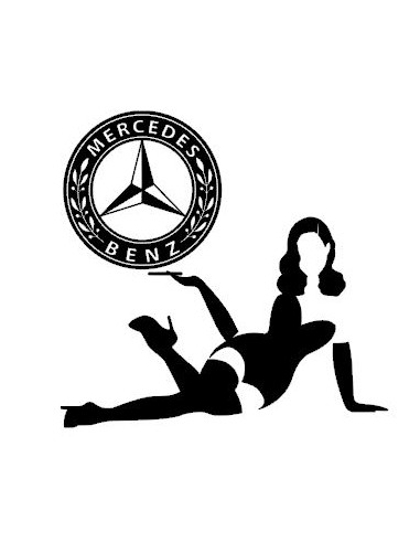 Stickers MERCEDES pin up 3