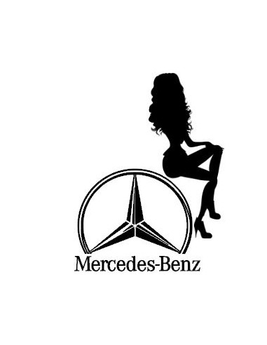 Stickers MERCEDES pin up 4