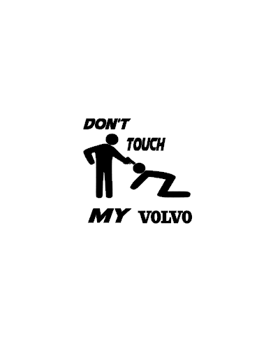 Stickers VOLVO don't touch