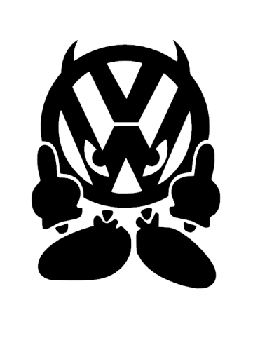 Stickers autocollant voiture allemande Volkswagen VW –