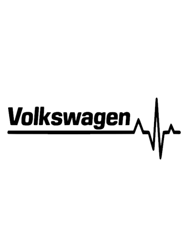 Sticker Volkswagen électrocardiogramme