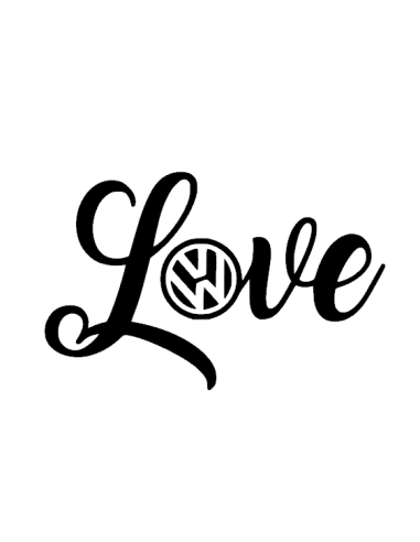 Sticker Volkswagen Love