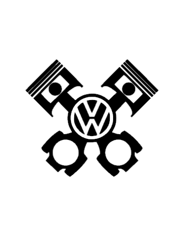 Sticker Volkswagen Piston  le sticker sur mesure