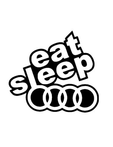 Sticker Audi Eat sleep