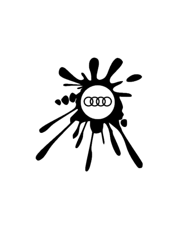 Sticker Audi Tache de peinture