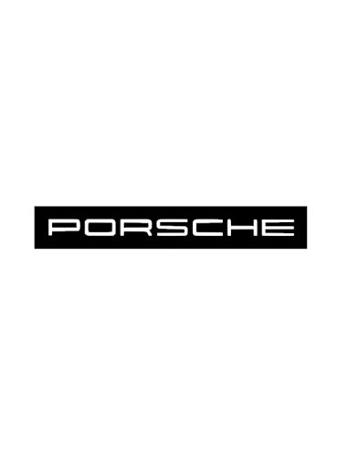 Sticker Porsche négatif