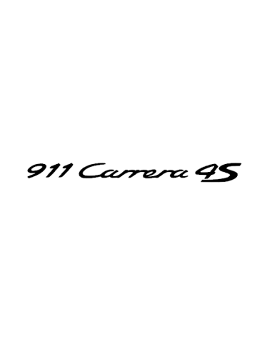Sticker Porsche 911 CARRERA 4S