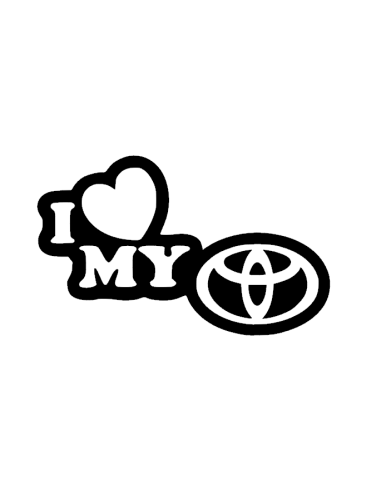 Sticker Toyota MY LOVE