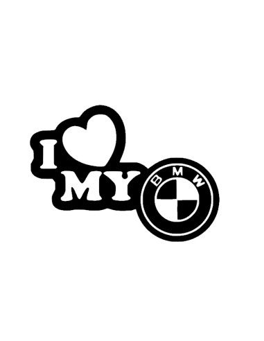 Sticker BMW My love