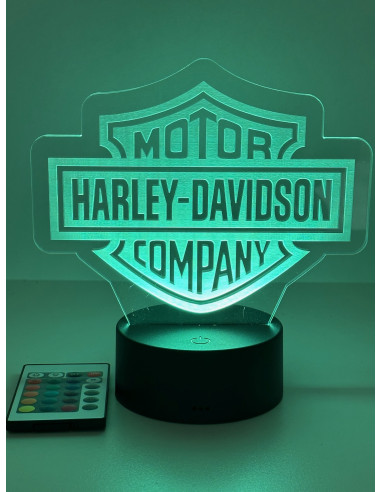 Socle LAMPE  lumineux HARLEY
