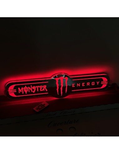 Plaque de Décor Monster Energy pour Pare-Brise