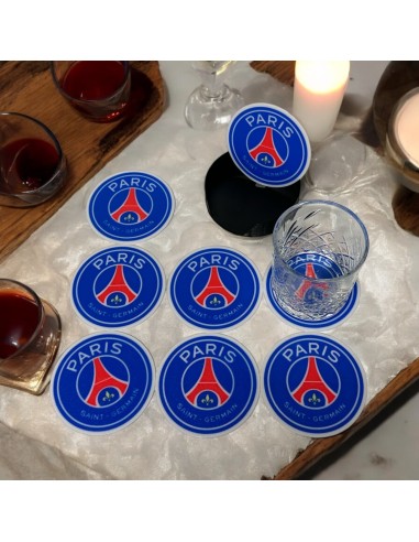 Dessous de Verre PSG couleur