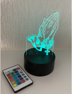 Socle lumineux sainte vierge  le sticker sur mesure