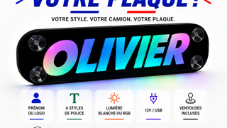 Plaque LED RGBW multicolore personnalisée pour camion