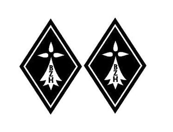 Stickers Losanges  hermine BZH