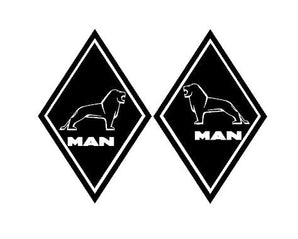 stickers losanges MAN lion new
