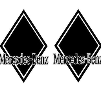 stickers losanges MERCEDES décalé