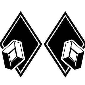 stickers RENAULT losanges logo décalé