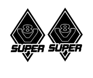 stickers losanges Scania V8 super