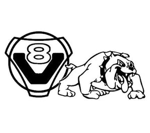 Stickers SCANIA bull dog v8 d