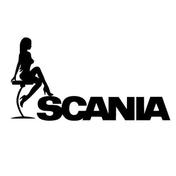 Stickers SCANIA écriture pin up