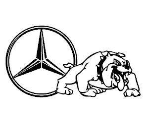 Stickers MERCEDES Bull dog G